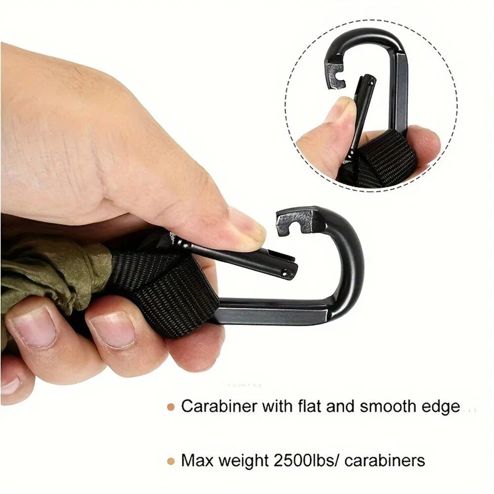 (image for) IPRee Portable Parachute Hammock 270x140cm Camping Survival Outdoor Indoor Hammock for Backyard Patio Hiking Travel